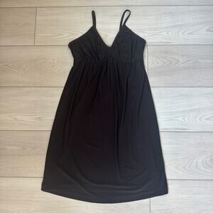 Y2K espresso brown bustier cami v-neck dress small